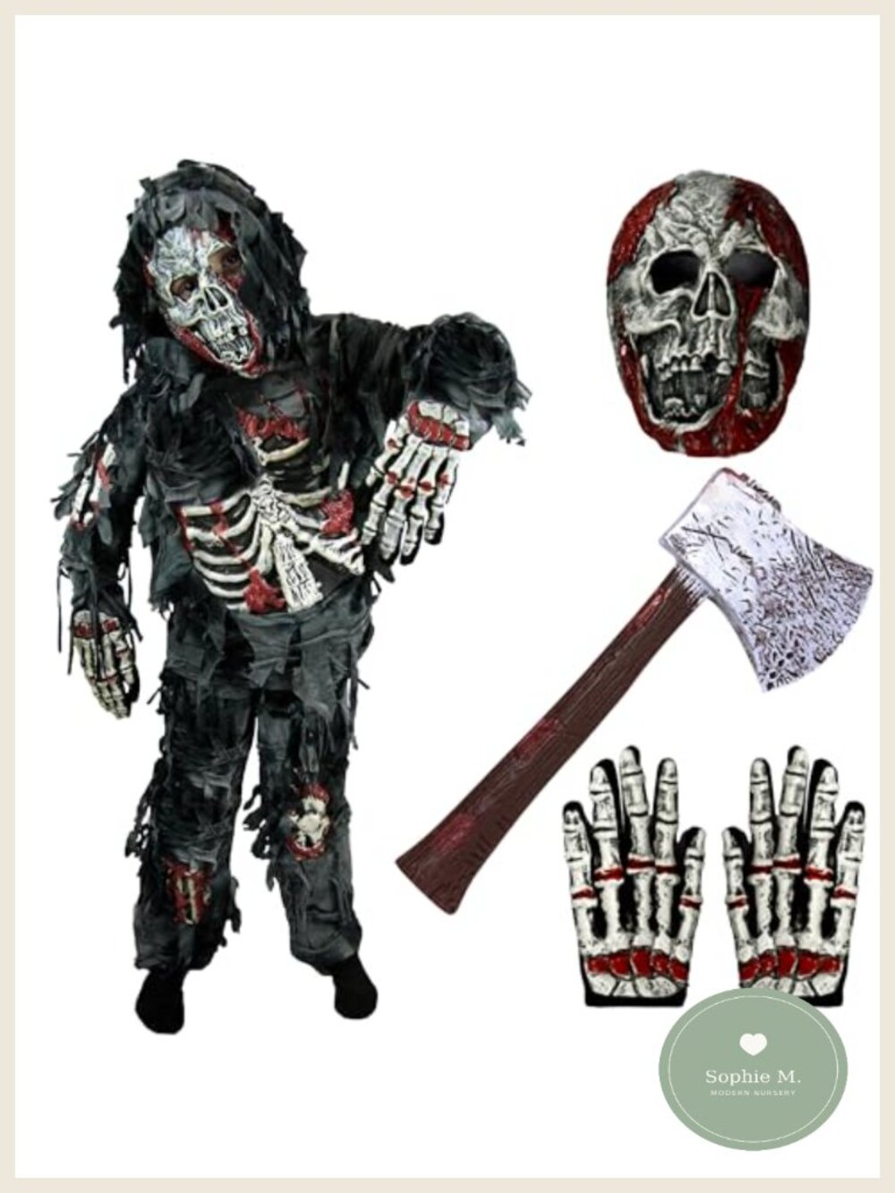 Spooktacular Creations Zombie Costume Set Kids Halloween Boys